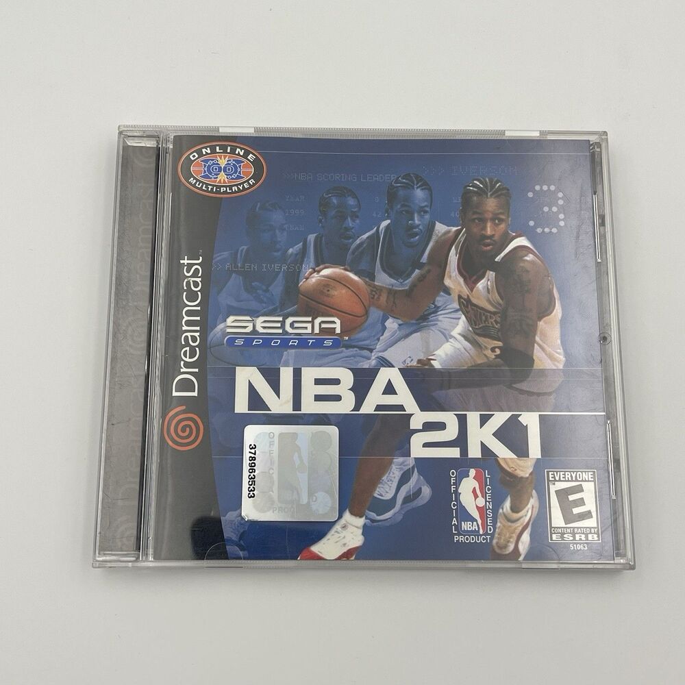 NBA 2K1, Sega Sports (Sega DreamCast) - Complete CIB - Tested MINT
